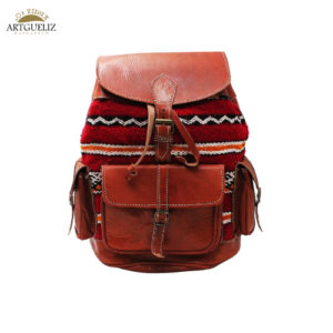 Sac à dos berbère en cuir artisanal – Élégance et authenticité marocaine
